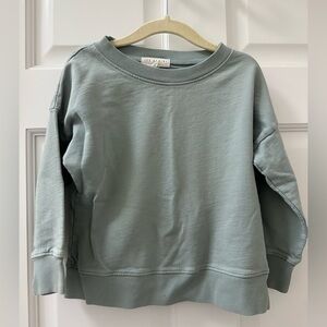 Les Gamins Cotton Sweatshirt in Agave Size 2/3